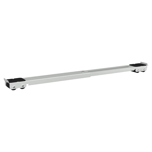 Pesukoneen jalusta 2 pcs Hopea 72 x 5 x 4.5 cm Teräs