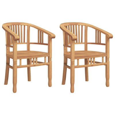 Ruskea puutarhatuolit Alieana 63x58x89cm (2 pcs tiikki)