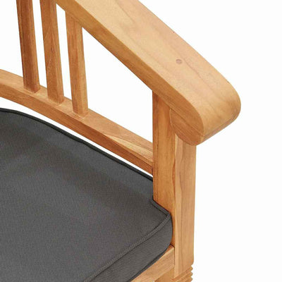 Ruskea puutarhatuolit Luberta 63x58x89cm (2 pcs, tiikki)