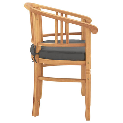 Ruskea puutarhatuolit Luberta 63x58x89cm (2 pcs, tiikki)