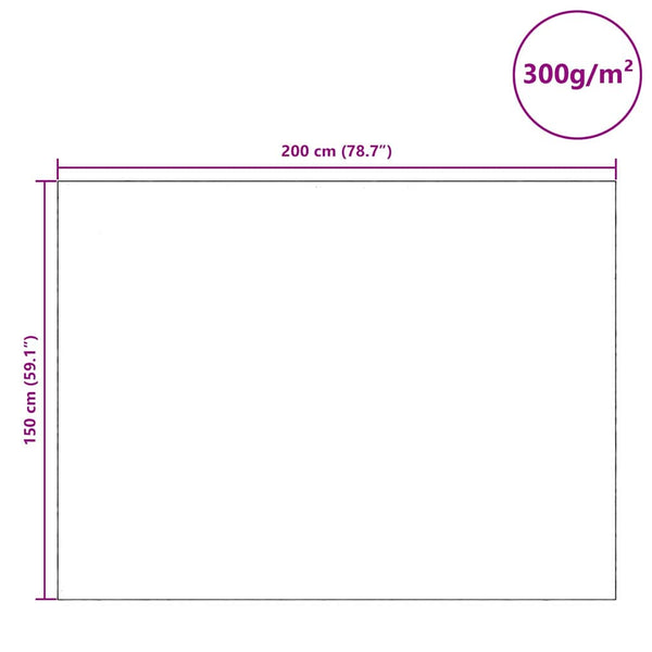 Siirtovehko 10 kpl Harmaa 5FT King Size kangas