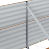 Korotettu penkki Ruskea 400 x 80 x 81 cm Teräs