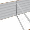 Korotettu penkki Ruskea 320 x 80 x 44 cm Teräs