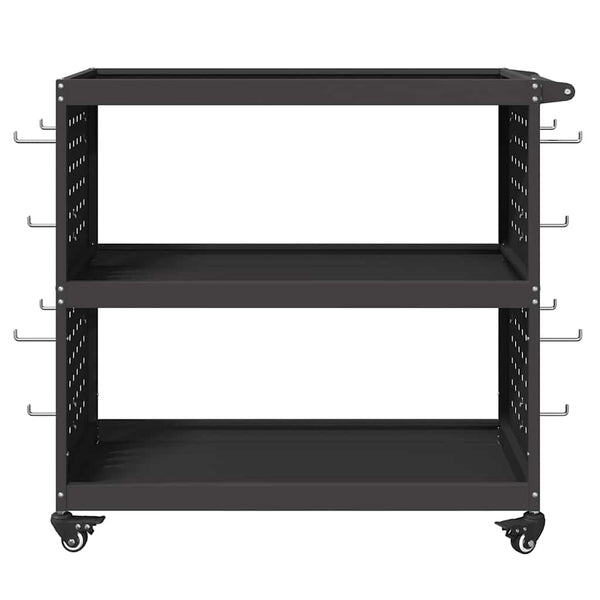 Työkalukärry Musta 75 x 35 x 73 cm Kylmävalssattu teräs