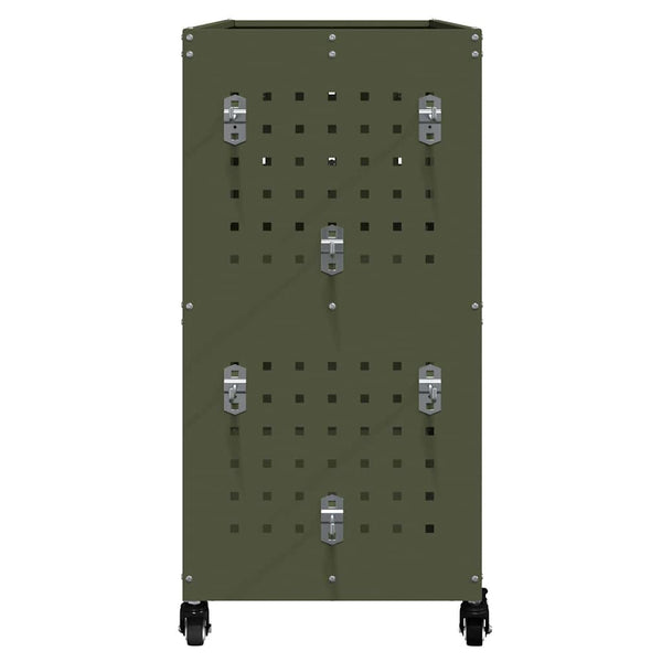 Työkalukärry Oliivinvihreä 75 x 35 x 73 cm Kylmävalssattu teräs