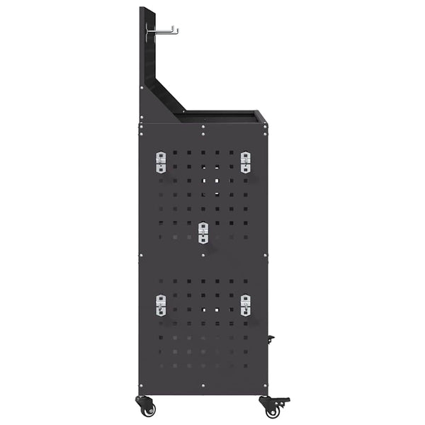 Työkalukärry Musta 65 x 35 x 111 cm Kylmävalssattu teräs