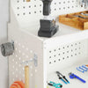 Työkalukärry valkoinen 65 x 35 x 111 cm Kylmävalssattu teräs