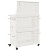 Työkalukärry valkoinen 65 x 35 x 111 cm Kylmävalssattu teräs