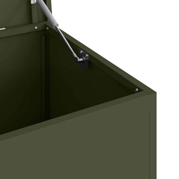 Puutarhan säilytys tyynylaatikko Galvanoitu teräs 220 L