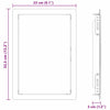 Access Panel Valkoinen 33,5 x 23 x 3 cm Teräs