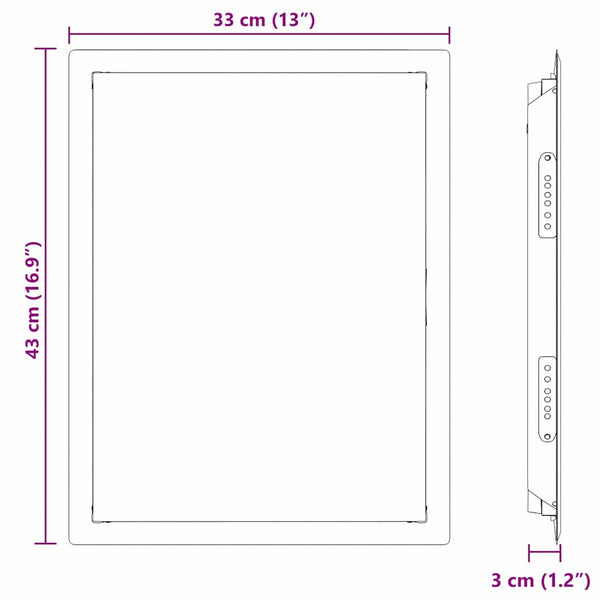 Access Panel Valkoinen 43 x 33 x 3 cm Teräs