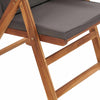 Ruskea puutarhan tuoli Cedomir 57x71.5x104cm (4 pcs, tiikki)