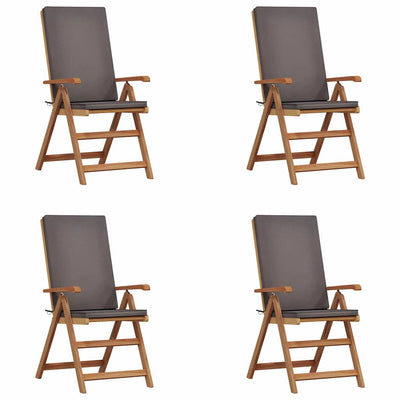 Ruskea puutarhan tuoli Cedomir 57x71.5x104cm (4 pcs, tiikki)