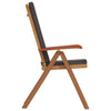 Ruskea puutarhan tuoli Cedomir 57x71.5x104cm (4 pcs, tiikki)