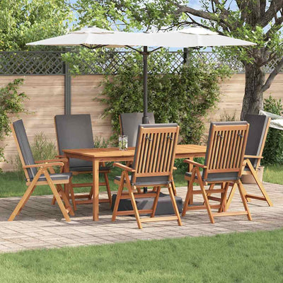 Ruskea puutarhan tuoli Angelin 57x71.5x104cm (6 pcs, tiikki)