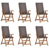 Ruskea puutarhan tuoli Angelin 57x71.5x104cm (6 pcs, tiikki)