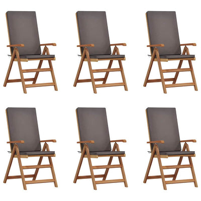 Ruskea puutarhan tuoli Angelin 57x71.5x104cm (6 pcs, tiikki)