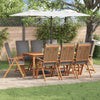Ruskea puutarhan tuoli Acteea 57x71.5x104cm (8 pcs, tiikki)