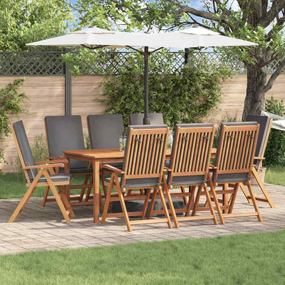 Ruskea puutarhan tuoli Acteea 57x71.5x104cm (8 pcs, tiikki)