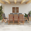 Ruskea puutarhan tuoli Acteea 57x71.5x104cm (8 pcs, tiikki)