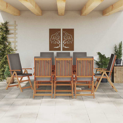 Ruskea puutarhan tuoli Acteea 57x71.5x104cm (8 pcs, tiikki)