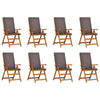 Ruskea puutarhan tuoli Acteea 57x71.5x104cm (8 pcs, tiikki)