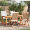 Ruskea puutarhan tuoli Daviana 57x71.5x104cm (4 pcs, tiikki)