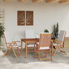 Ruskea puutarhan tuoli Daviana 57x71.5x104cm (4 pcs, tiikki)