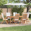 Ruskea puutarhan tuoli Takar 57x71.5x104cm (6 pcs, tiikki)