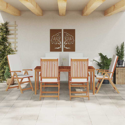 Ruskea puutarhan tuoli Takar 57x71.5x104cm (6 pcs, tiikki)