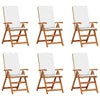 Ruskea puutarhan tuoli Takar 57x71.5x104cm (6 pcs, tiikki)