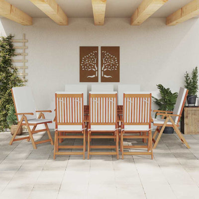 Ruskea puutarhan tuoli Fabiut 57x71.5x104cm (8 pcs, tiikki)