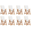 Ruskea puutarhan tuoli Fabiut 57x71.5x104cm (8 pcs, tiikki)