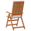Ruskea puutarhan tuoli Fabiut 57x71.5x104cm (8 pcs, tiikki)