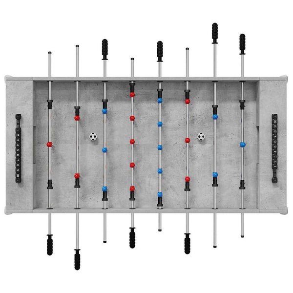 Pöytäfutispöytä Betoni Harmaa 125 x 60,5 x 80 cm Tekninen puu