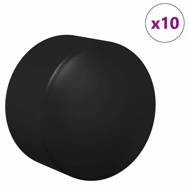 Futispelipöydän päälliset 10 kpl Musta 1,9 x 1,9 x 1,6 cm PP