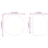 Futispelipöydän päälliset 10 kpl Musta 1,5 x 1,5 x 1 cm PP