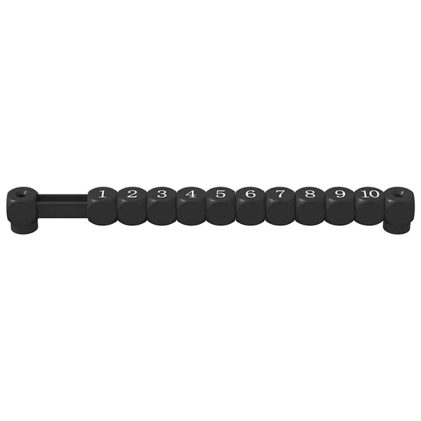 Jalkapallopöydän nappulat 2 kpl Musta 30 x 2,2 x 2,9 cm HIPS