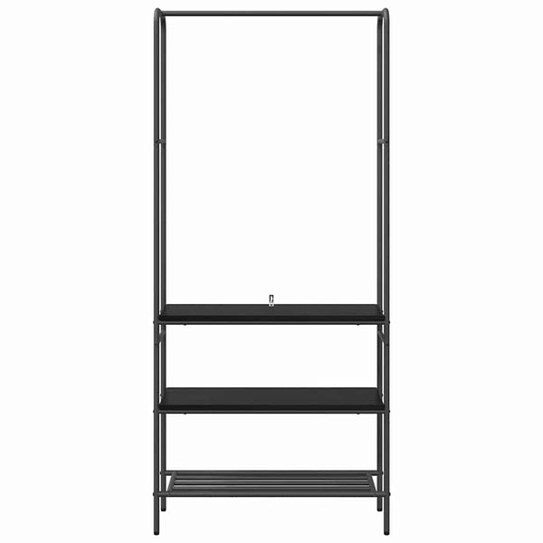 Vaateväline Musta tammi 77 x 30 x 171 cm Tekninen puu