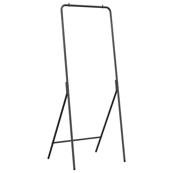 Vaateväline Musta 60 x 53 x 155 cm Teräs
