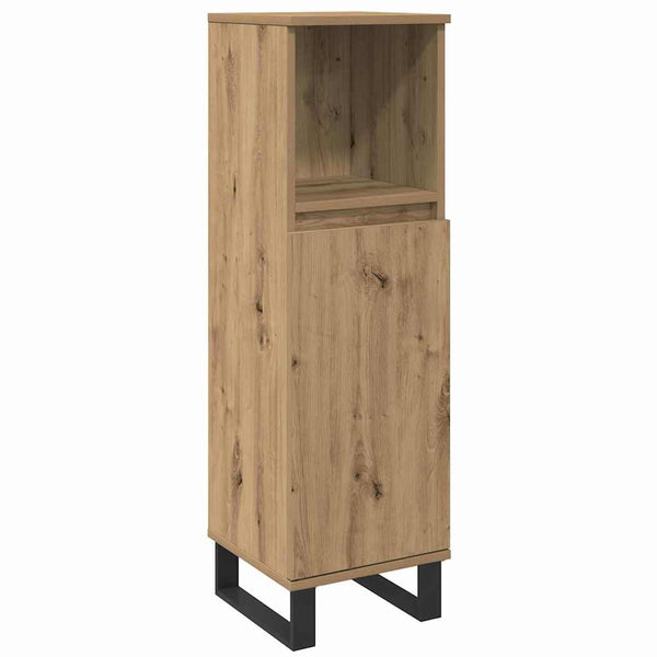 Kylpyhuonekalustesetti 3 kpl Ruskea 30 x 30 x 180 cm