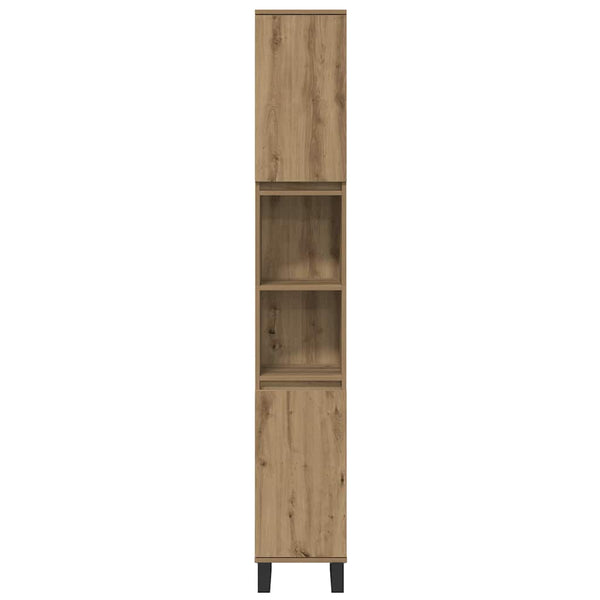 Kylpyhuonekalustesetti 3 kpl Ruskea 30 x 30 x 180 cm