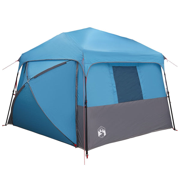 Instant-teltta sateensuojalla 12-hengen pika-avaus Sininen