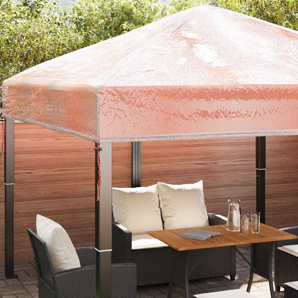 Gazebo-kannen vaihto 300 x 300 x 26 cm Läpinäkyvä