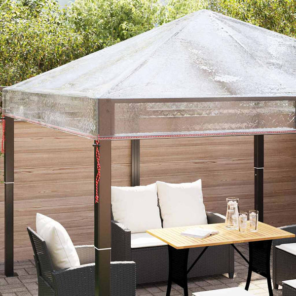 Gazebo-kannen vaihto 300 x 300 x 26 cm Läpinäkyvä