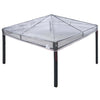 Gazebo-kannen vaihto 300 x 300 x 26 cm Läpinäkyvä