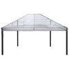 Gazebo-kannen vaihto 400 x 300 x 32 cm Läpinäkyvä