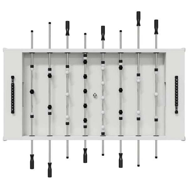 Futispöytä 2 pcs Valkoinen 146,5 x 74 x 85 cm Tekninen puu