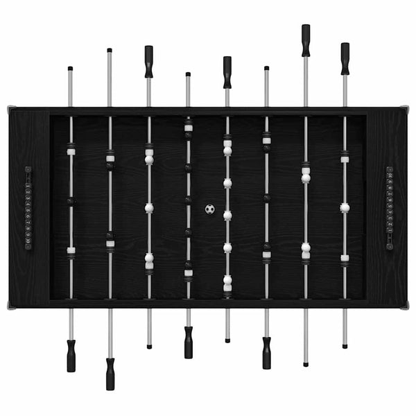 Futispöytä 2 pcs Musta tammi. 146,5 x 74 x 85 cm Tekninen puu
