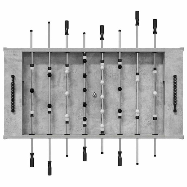 Futispöytä 2 pcs Betoni Harmaa 146,5 x 74 x 85 cm Tekninen puu